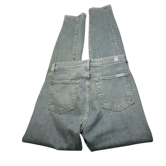7 For all Mankind High Waist Skinny Jeans Sz 26 - Picture 5 of 16